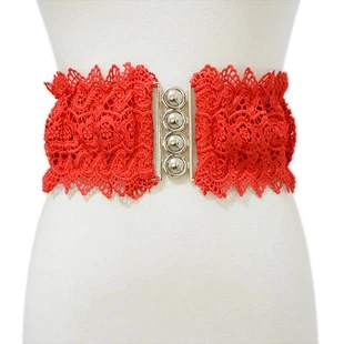 Adjustable Yellow Silk Waistband for Dress