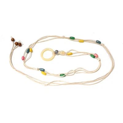 Elastic Leather Thin Waist Chain