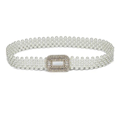 Wide Shining Pearl Belt for Adults
